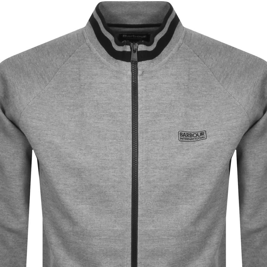 Alternative Image for ProductBarbour International Zip Through Sweatshirt Grey2